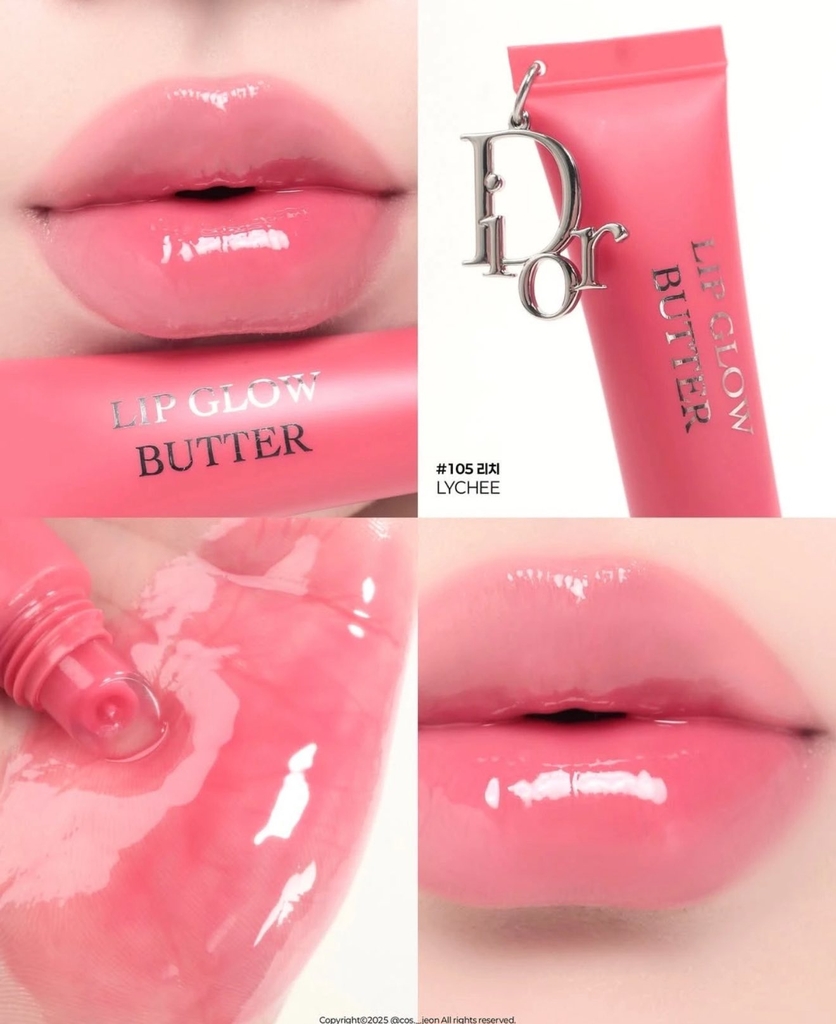 Son Dưỡng Dior Addict Lip Glow Butter 105 Lychee – Hồng Fuchsia