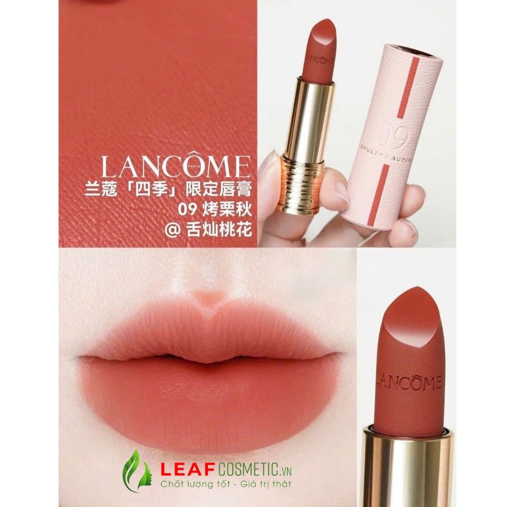 Son Lancome L'Absolu Rouge Drama Matte 09 Opulent Autumn - Cam Đất (Phiên bản Limited 2025)