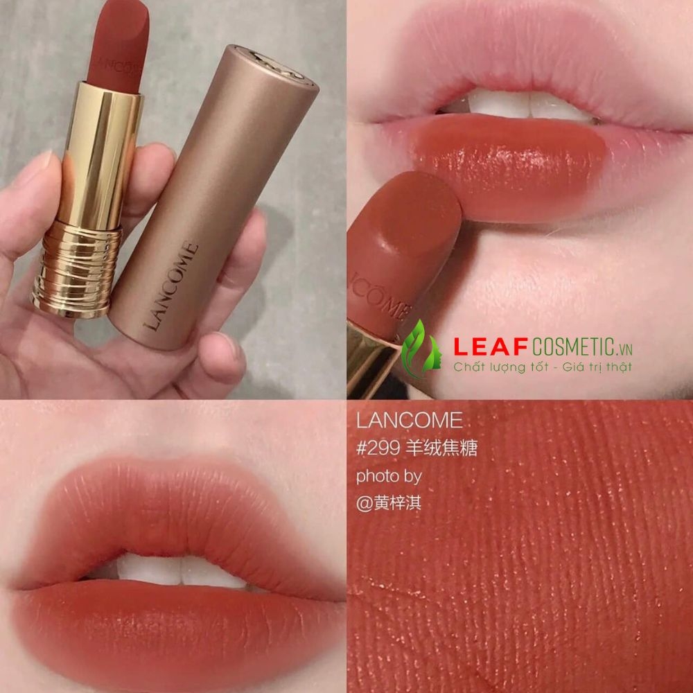 Son Thỏi Lancôme L'Absolu Rouge Intimatte 299 French Cashmere - Cam Đỏ Gạch