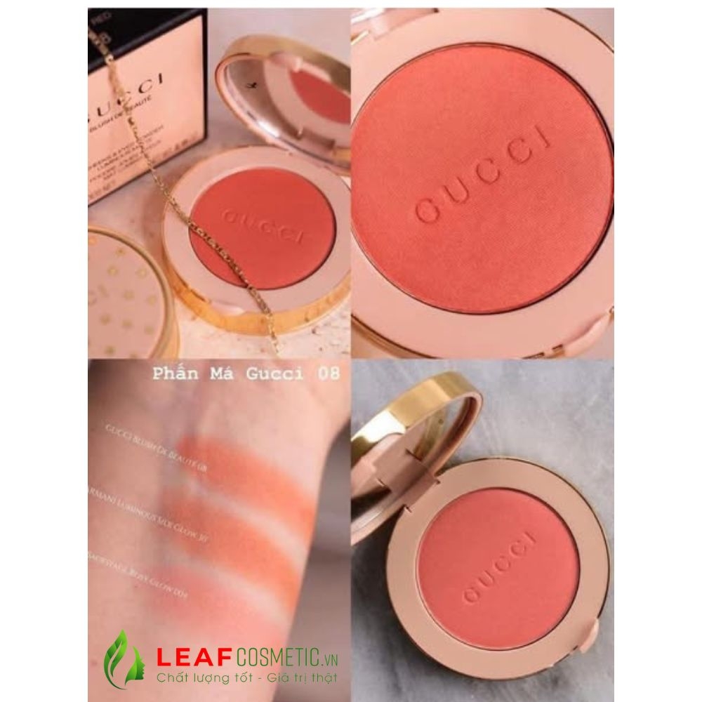 Phấn Má Hồng Gucci Blush De Beauté 08 Soft Red - Cam Đào