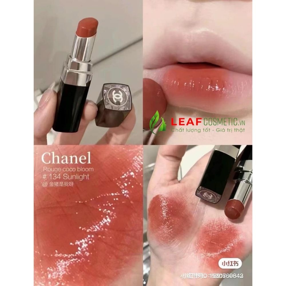 Son Chanel Rouge Coco Bloom 134 Sunlight - Đỏ Cam Đất