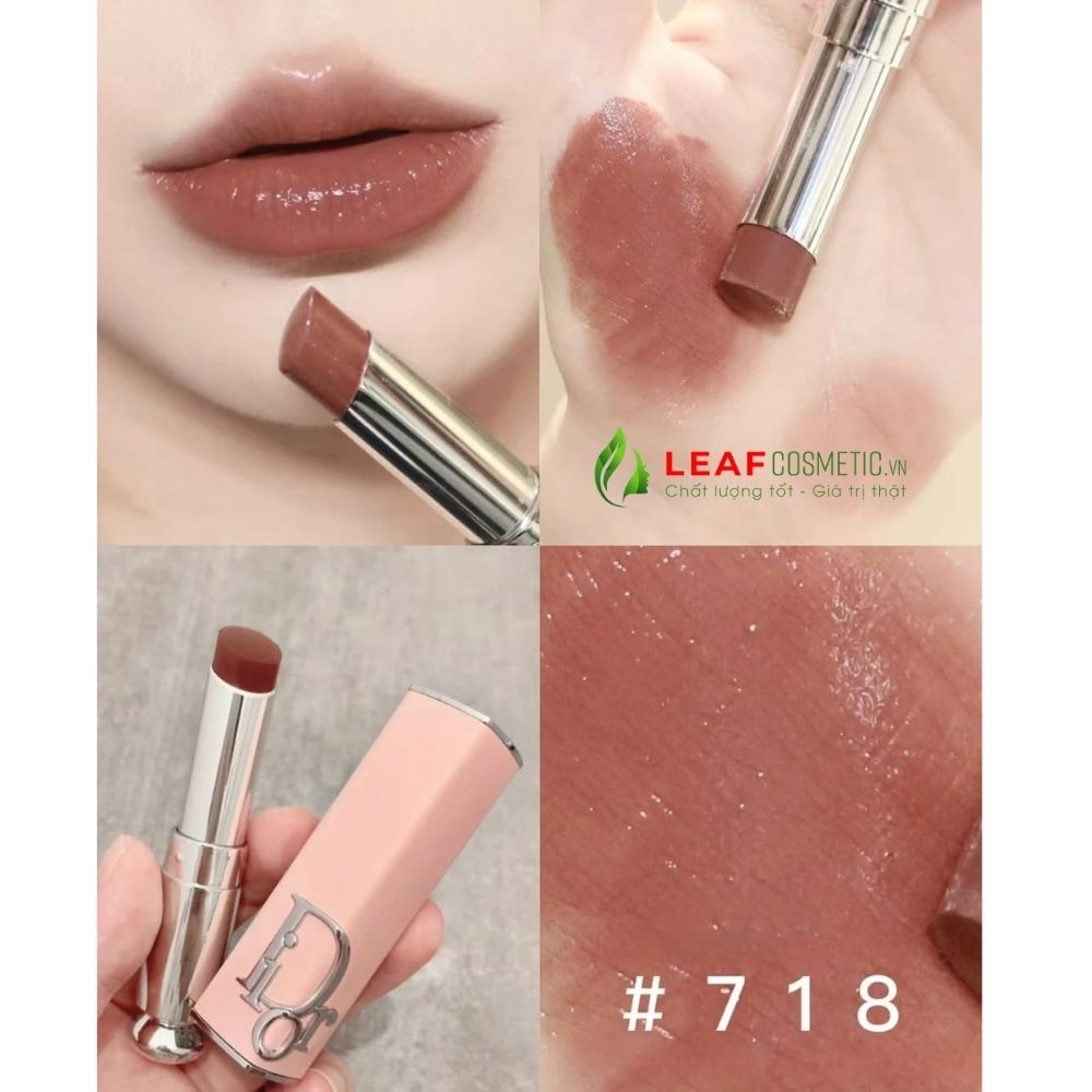 Son Thỏi Dior Addict Hydrating Shine 718 Bandana - Nâu Đất