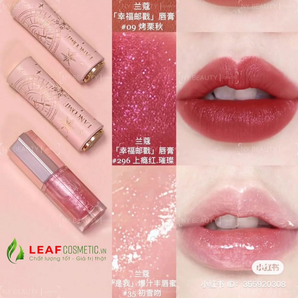 Set Quà Tặng Son Dưỡng Lancome 035 - Phiên bản Giáng Sinh 2025