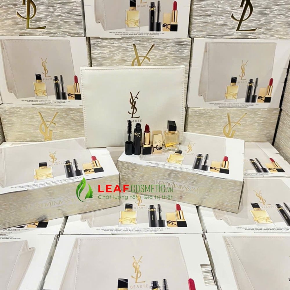 Quà Tặng Set YSL Libre 3 Món (Nước Hoa YSL Libre EDP 7.5ml; Mascara Mini; Son YSL Mini Rouge Pur Couture – Sắc Đỏ Quyền Lực)