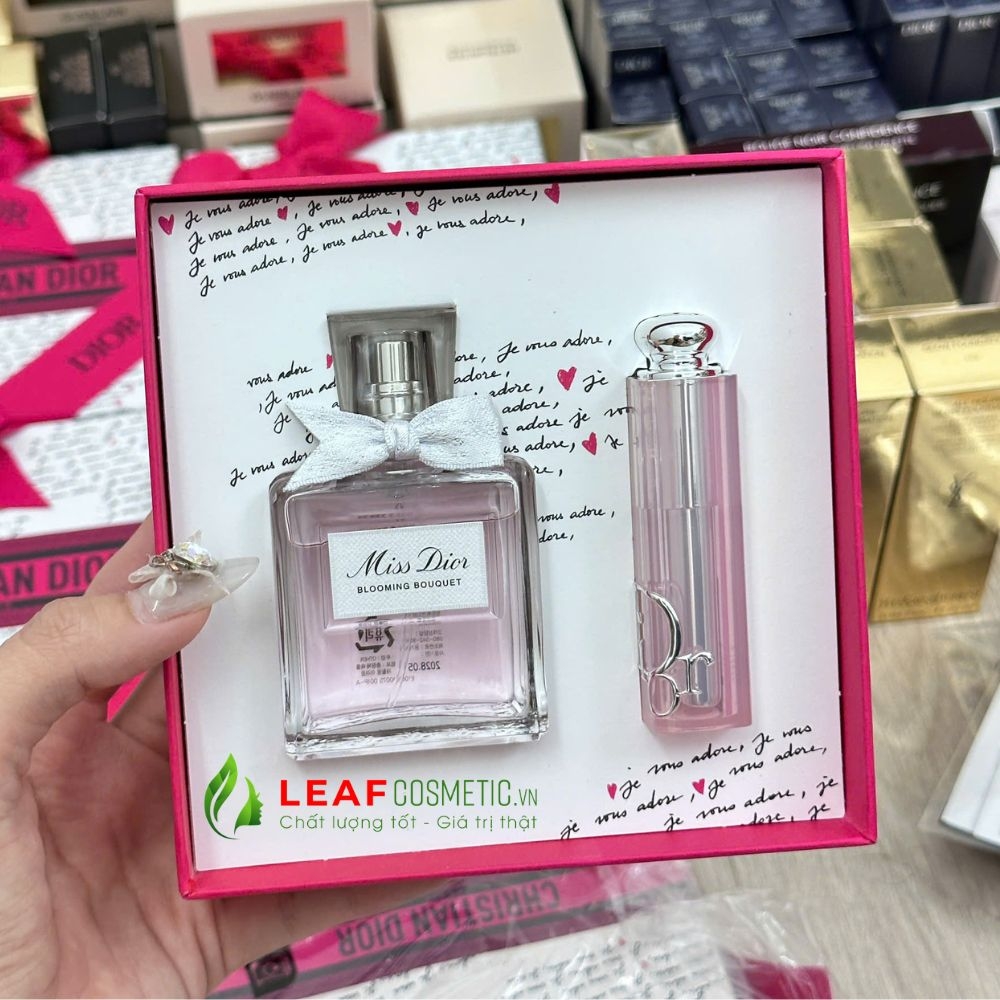 Set Quà Tặng 8/3 - Set Nước Hoa - Son Dưỡng