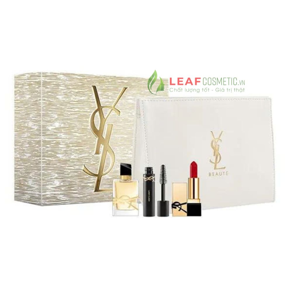Quà Tặng Set YSL Libre 3 Món (Nước Hoa YSL Libre EDP 7.5ml; Mascara Mini; Son YSL Mini Rouge Pur Couture – Sắc Đỏ Quyền Lực)
