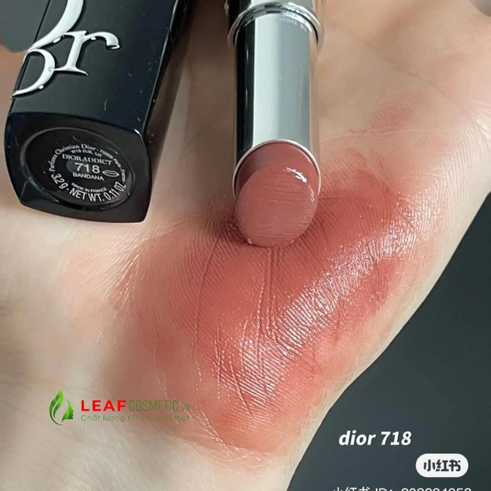 Son Thỏi Dior Addict Hydrating Shine 718 Bandana - Nâu Đất