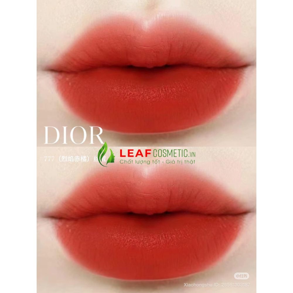 Son Thỏi Dior Rouge Velvet 777 Fahenheit – Màu Đỏ Cam