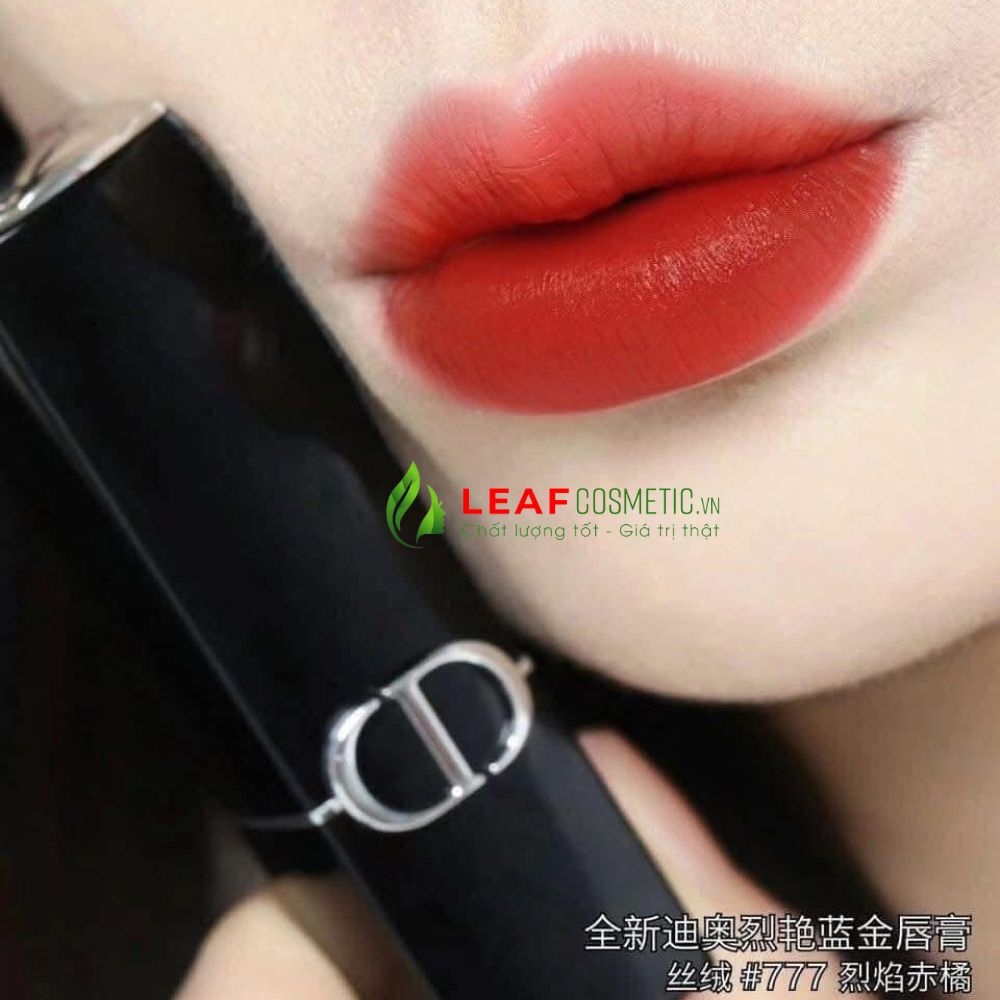 Son Thỏi Dior Rouge Velvet 777 Fahenheit – Màu Đỏ Cam