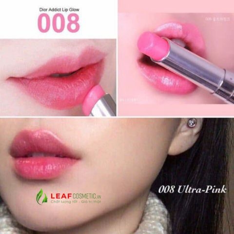 Son Dưỡng Dior Addict Lip Glow 008 Ultra-Pink - Hồng sen