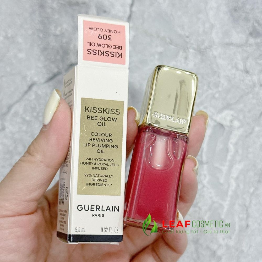 Son Dưỡng Guerlain KissKiss Bee Glow Oil 309 Honey Glow - Hồng Đào
