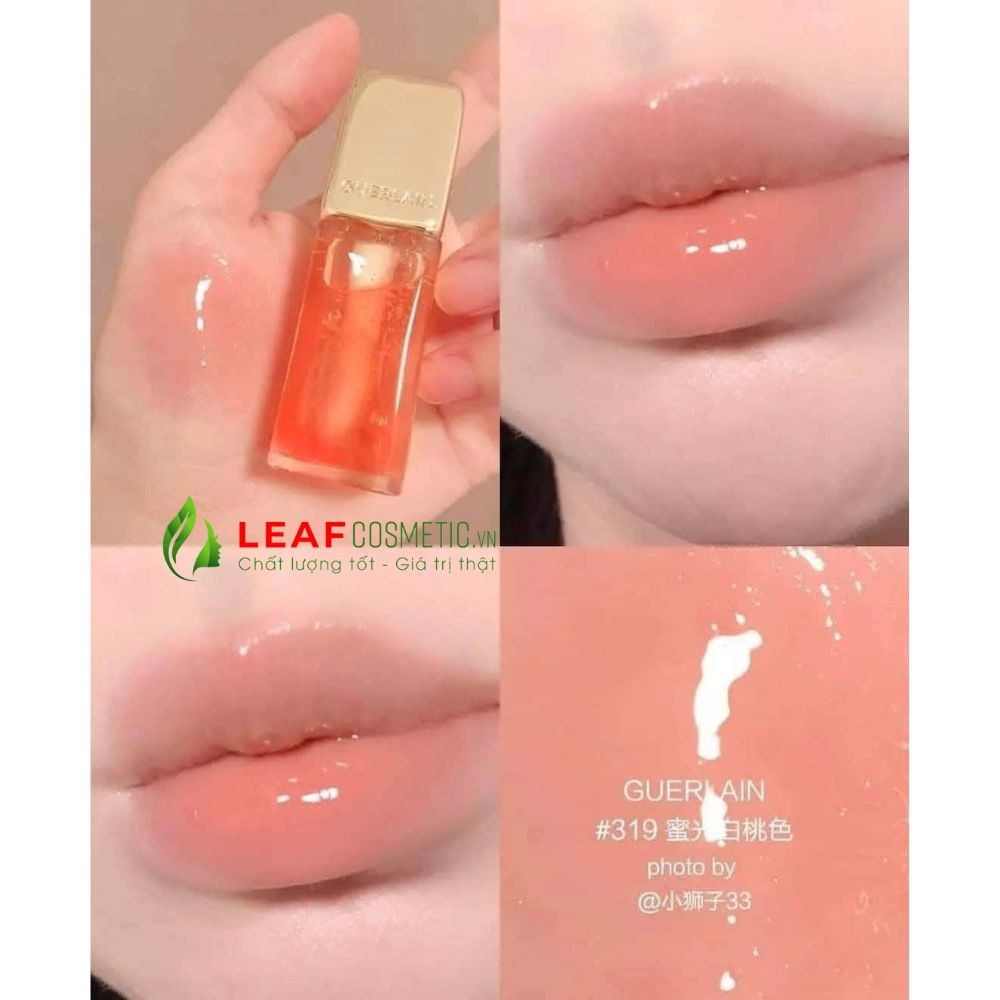 Son Dưỡng Guerlain KissKiss Bee Glow Oil 319 Peach Glow - Cam San Hô