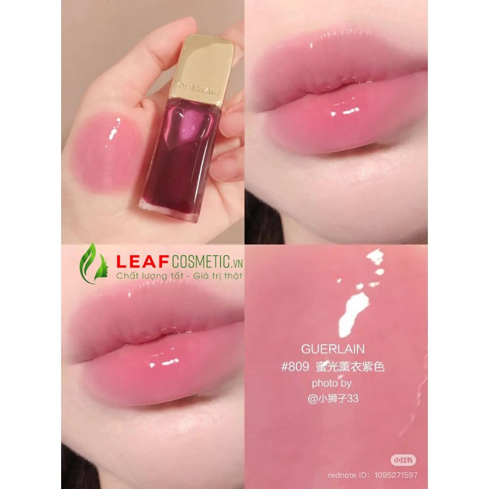 Son Dưỡng Guerlain KissKiss Bee Glow Oil 809 Lavender Glow - Tím Lavender
