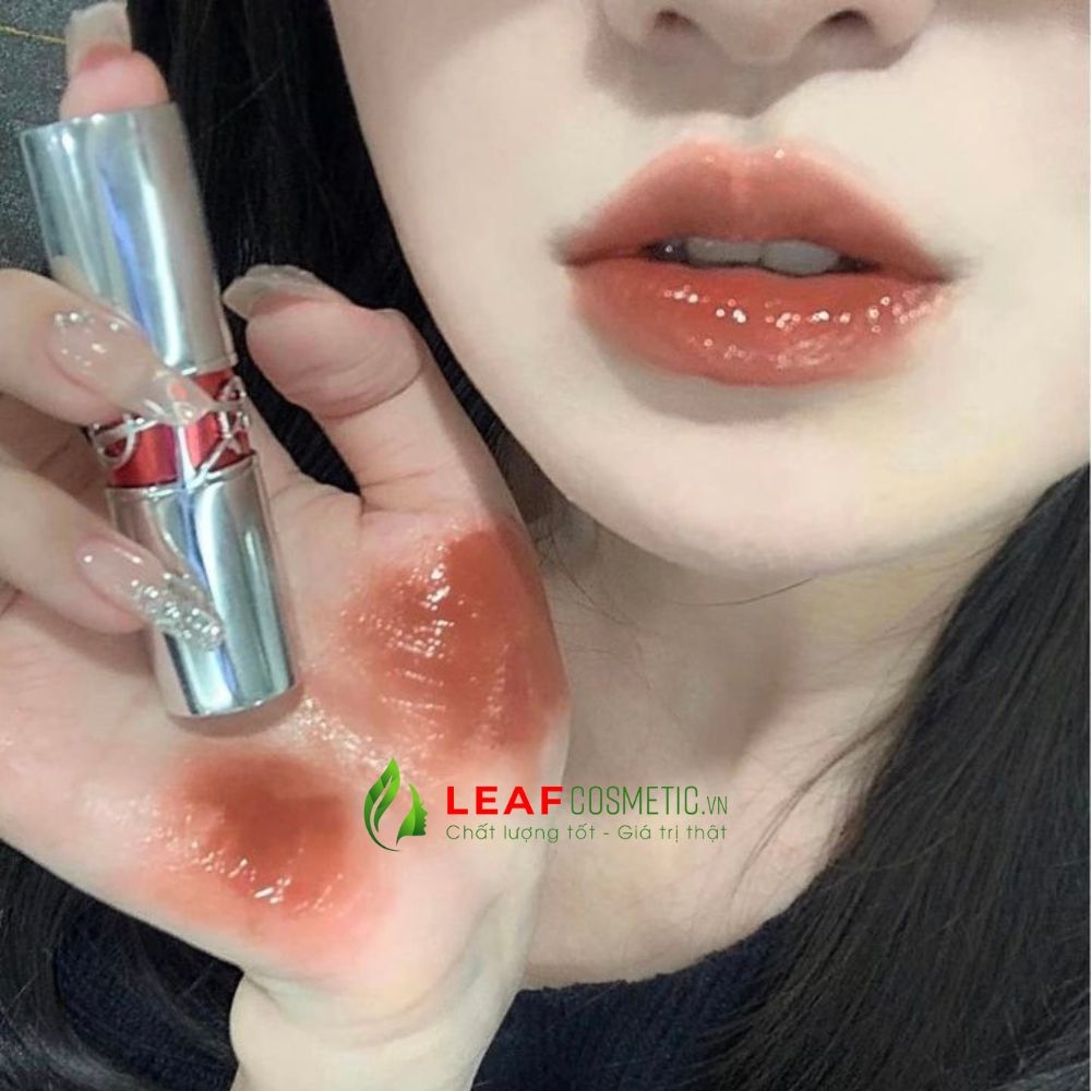 Son Dưỡng YSL Rouge Volupte Candy Glaze 04 Nude Pleasure - Cam Đất