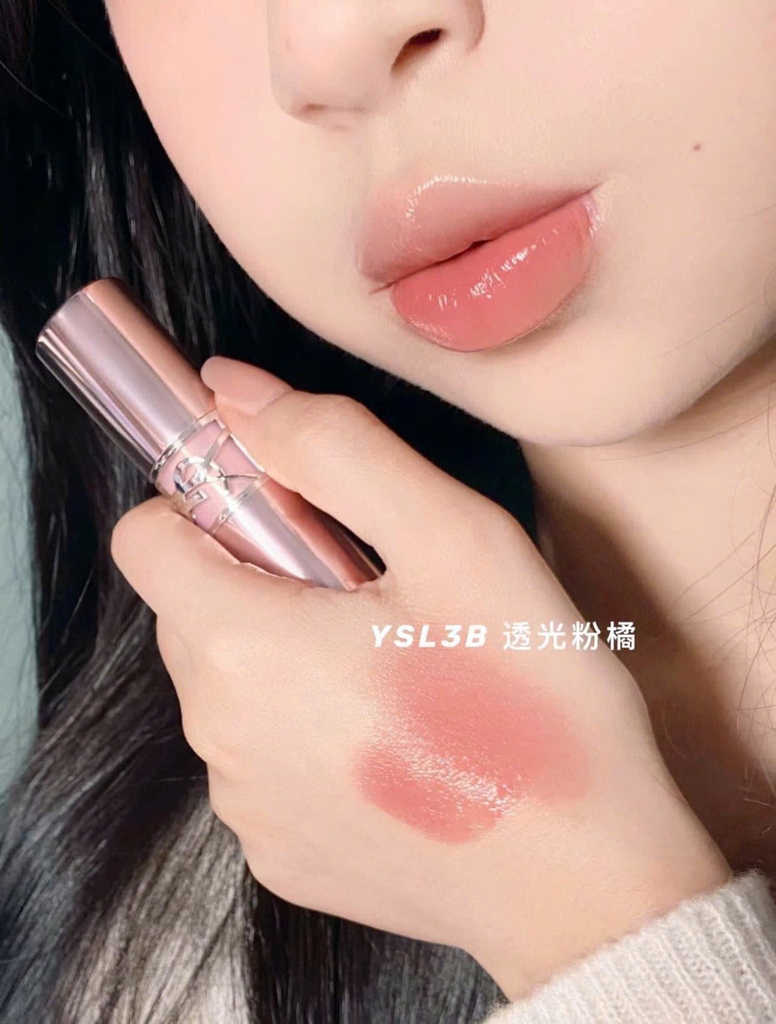 Son Dưỡng YSL Loveshine Candy Glow 3B Rosewood Blush - Hồng Gỗ