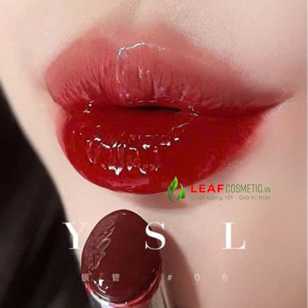Son Dưỡng YSL Rouge Volupte Candy Glaze 06 Burgundy Temptation - Đỏ Rượu