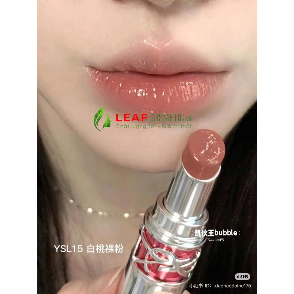 Son Dưỡng YSL Rouge Volupte Candy Glaze 15 - Hồng Cam