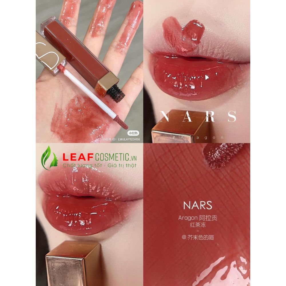 Son bóng Nars Afterglow Lip Shine 277 Aragon - Đỏ Hạt Dẻ
