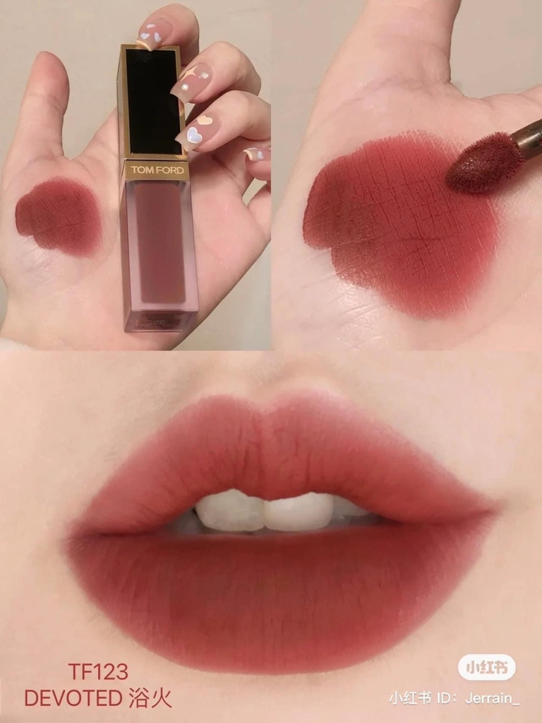 Son Kem Tom Ford Liquid Lip Luxe Matte 123 Devoted - Đỏ Đất