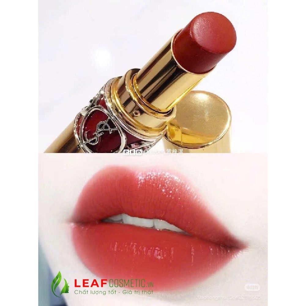 Son Dưỡng YSL Rouge Volupte Shine 80 Chili Tunique - Đỏ Gạch