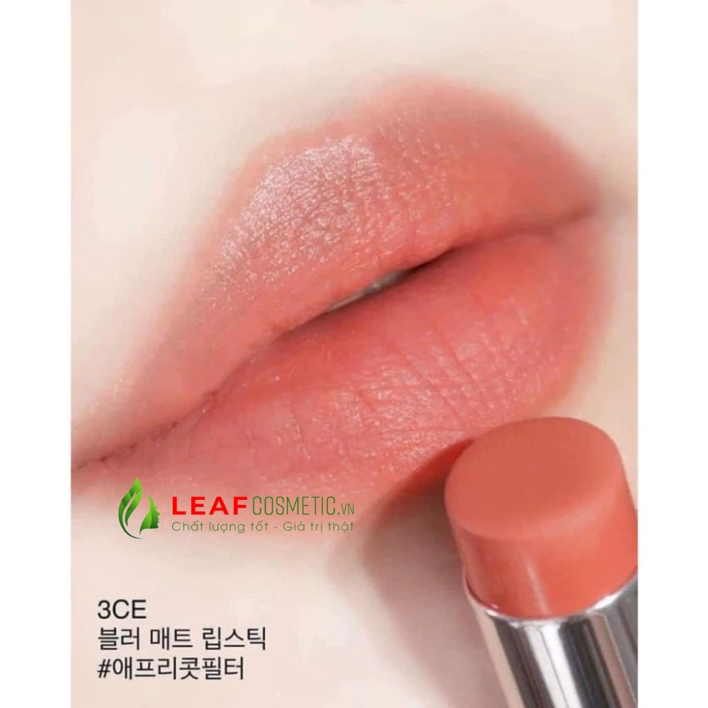 Son Thỏi 3CE Blur Matte Lipstick Apricot Filter - Cam San Hô