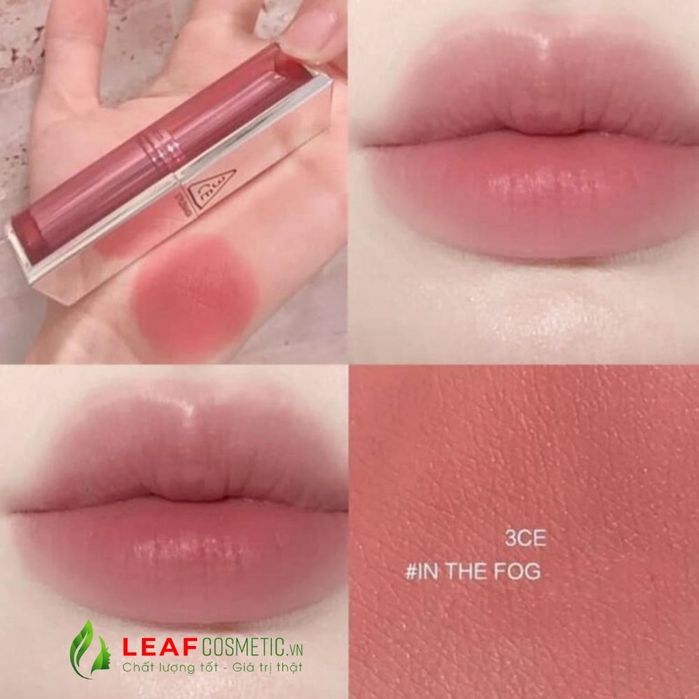 Son Thỏi 3CE Blur Matte Lipstick In The Fog - Hồng Tím Nude