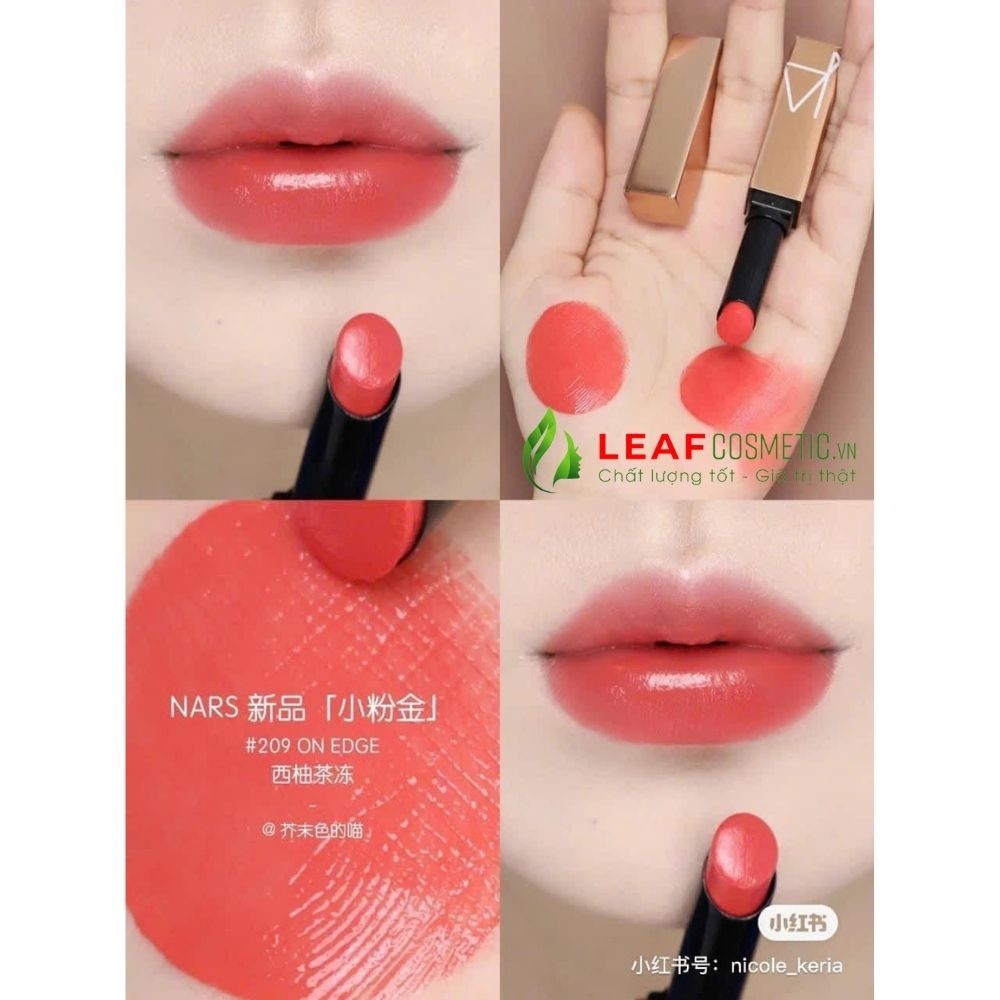 Son Dưỡng Nars Afterglow Sensual Shine Lipstick 209 On Edge - Hồng San Hô