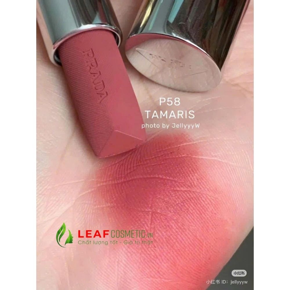 Son Thỏi Prada Monochrome Hyper Matte Lipstick P58 Tamaris - Hồng Đất