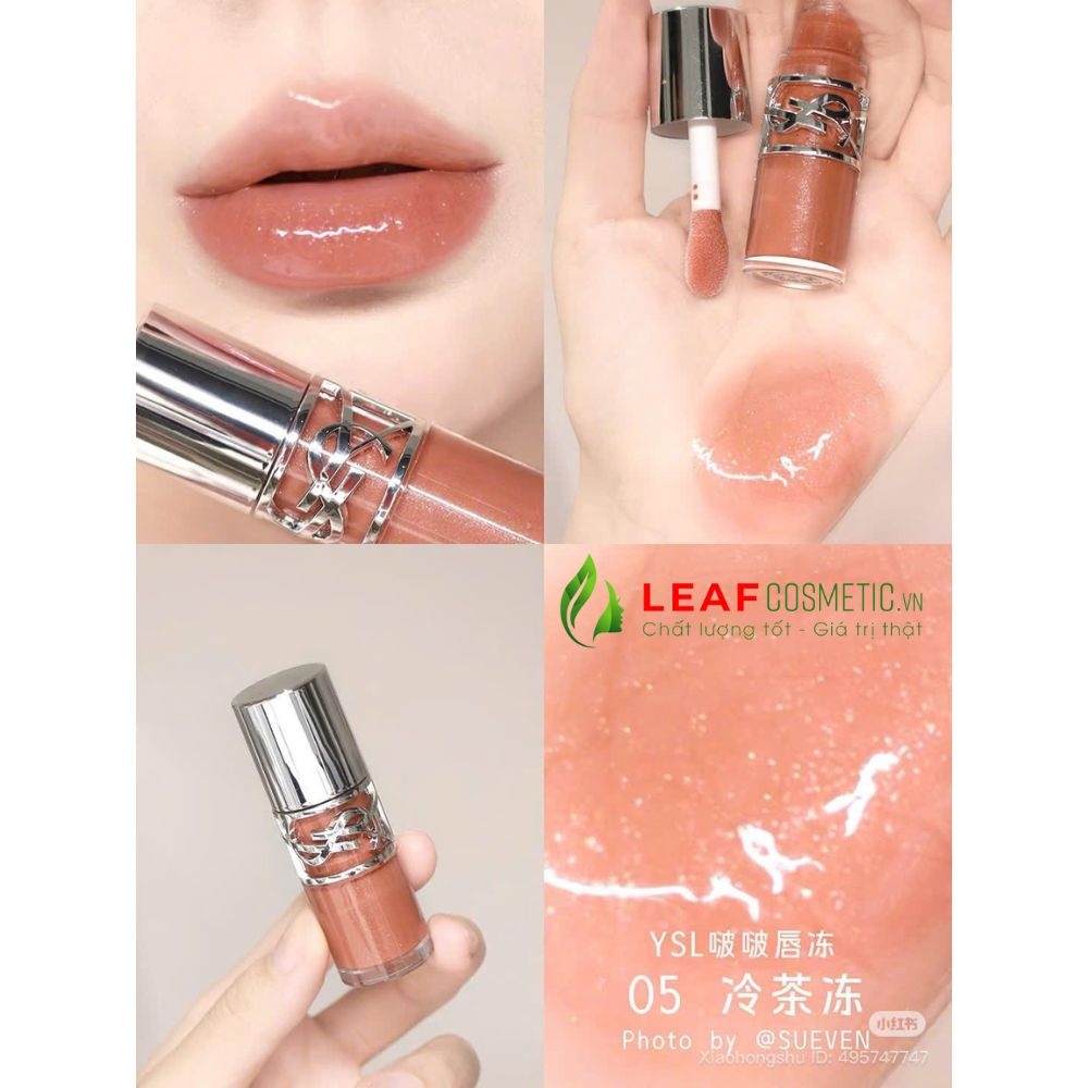 Son YSL Loveshine Plumping Lip Oil Gloss 05 California Sunshine - Cam Đào