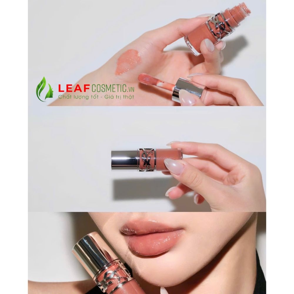 Son YSL Loveshine Plumping Lip Oil Gloss 05 California Sunshine - Cam Đào