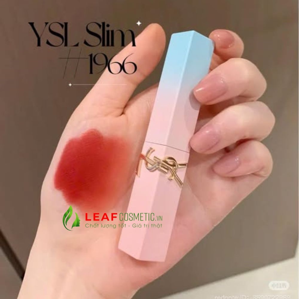 Son YSL Slim 1966 Ombre Hồng Xanh - Đỏ Đất Sang Trọng