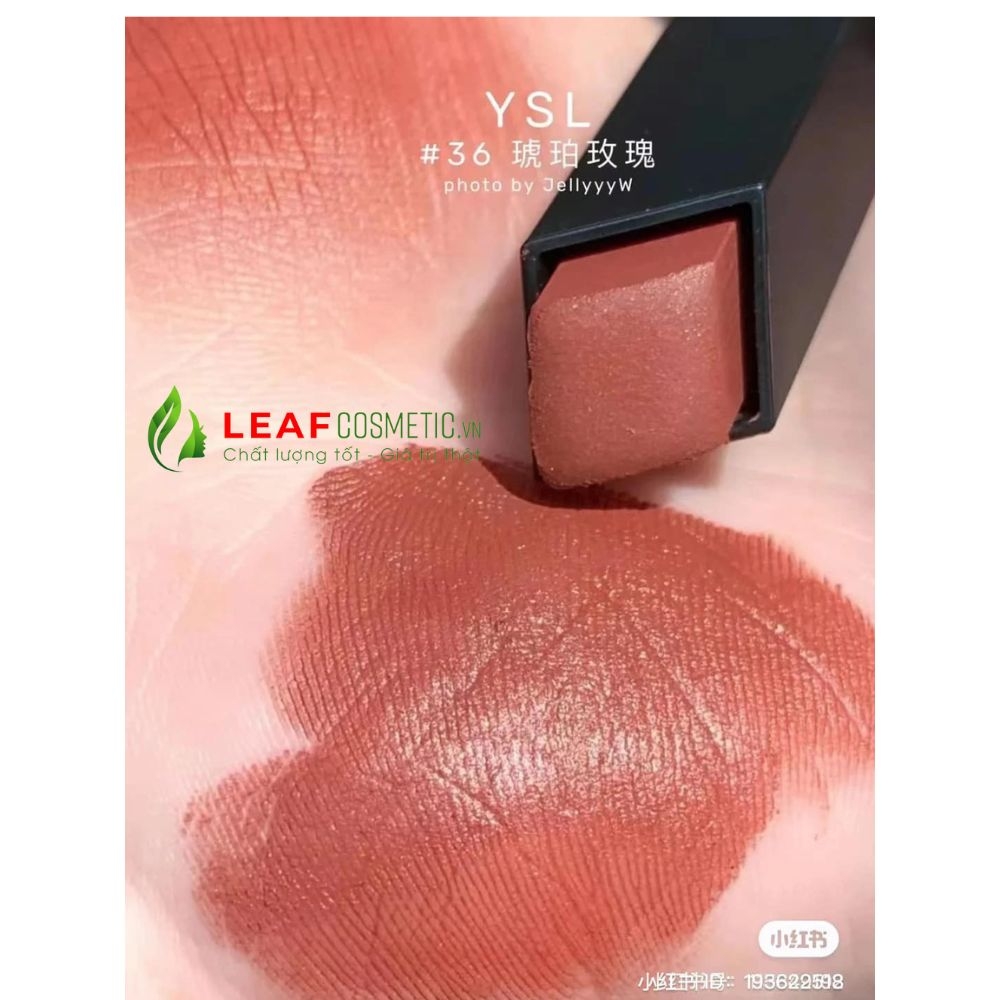 Son YSL Slim  36 Pulsating Rosewood – Nâu Ánh Đỏ