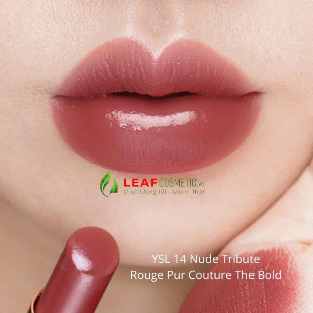 Son Thỏi YSL Rouge Couture The Bold 14 Nude Tribute - Nâu Đỏ