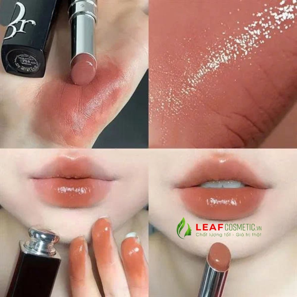 Son Thỏi Dior Addict Hydrating Shine 718 Bandana - Nâu Đất