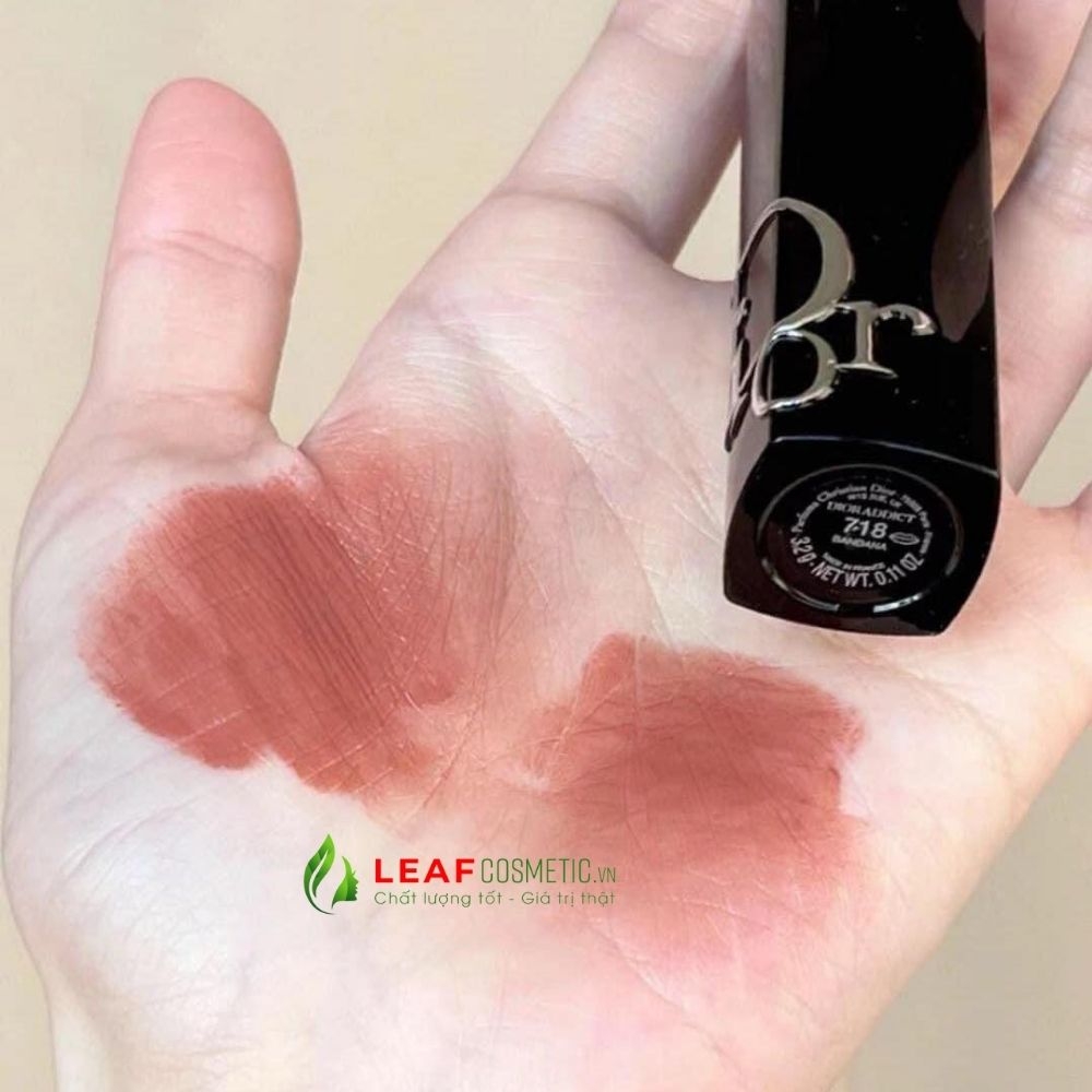 Son Thỏi Dior Addict Hydrating Shine 718 Bandana - Nâu Đất