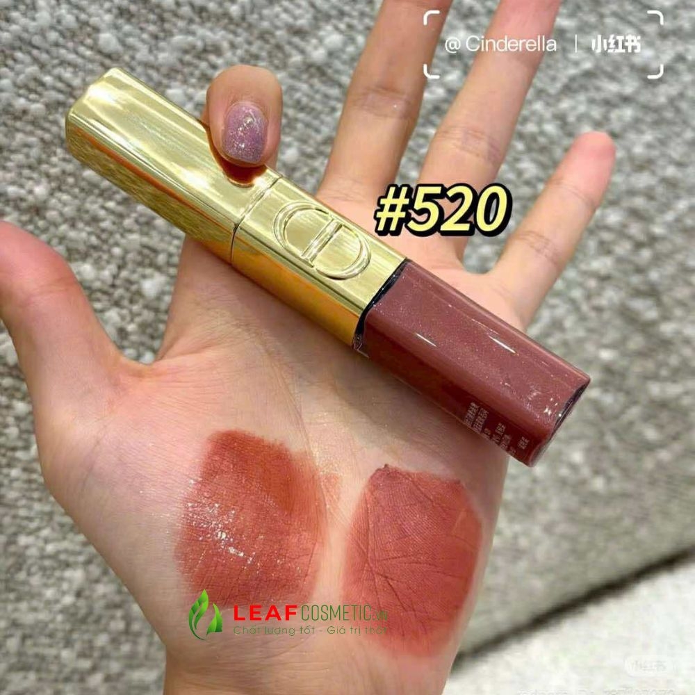 Son Kem Dior Rouge Dior Sequin Liquid Duo 520 - Hồng San Hô (Limited Edition)