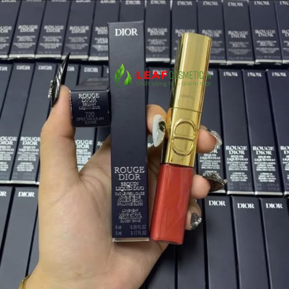 Son Kem Dior Rouge Dior Sequin Liquid Duo 720 - Hồng Đất Hoàng Gia (Limited Edition)