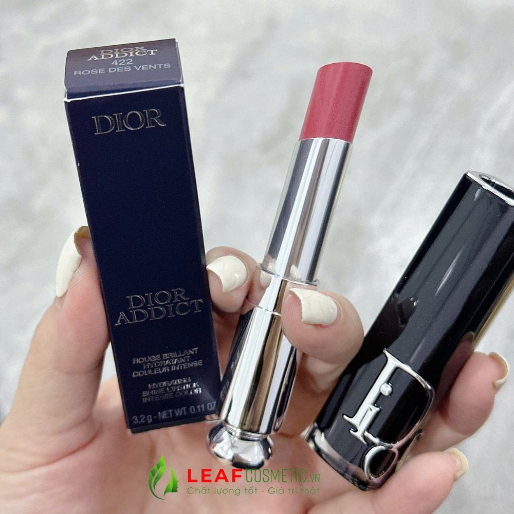 Son Thỏi Dior Addict Hydrating Shine 422 Rose Des Vents - Hồng Nâu