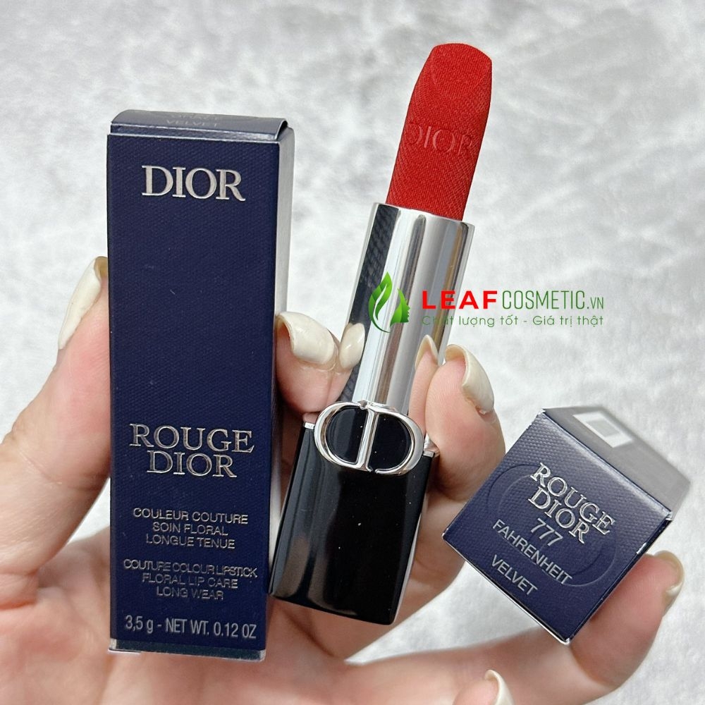 Son Thỏi Dior Rouge Velvet 777 Fahenheit – Màu Đỏ Cam