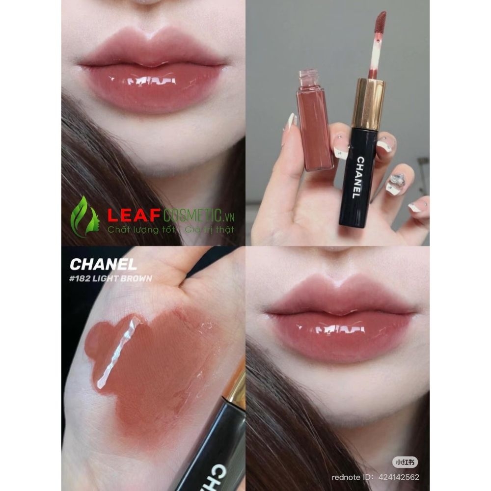 Son Kem Chanel Duo Ultra Tenue Liquid 182 Light Brown - Nâu Đất