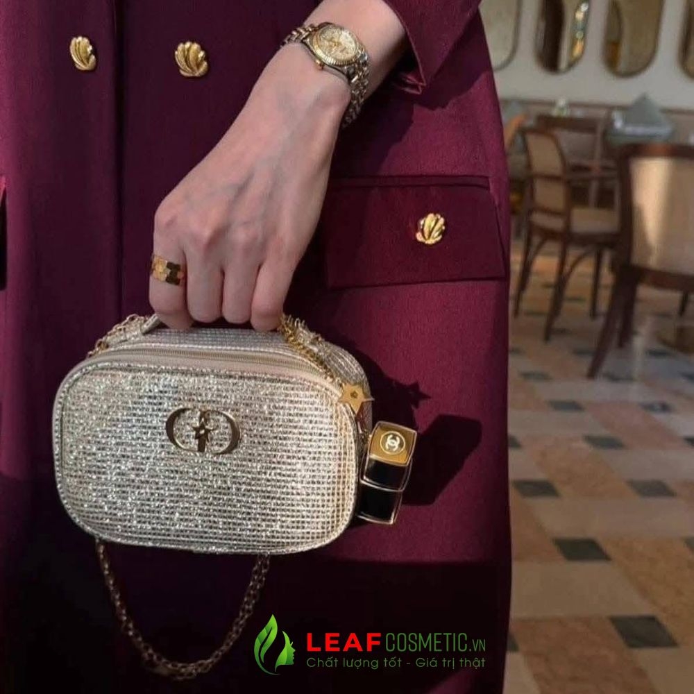 Set son dưỡng DIOR holiday 2025 (set 2 son kèm túi vàng)