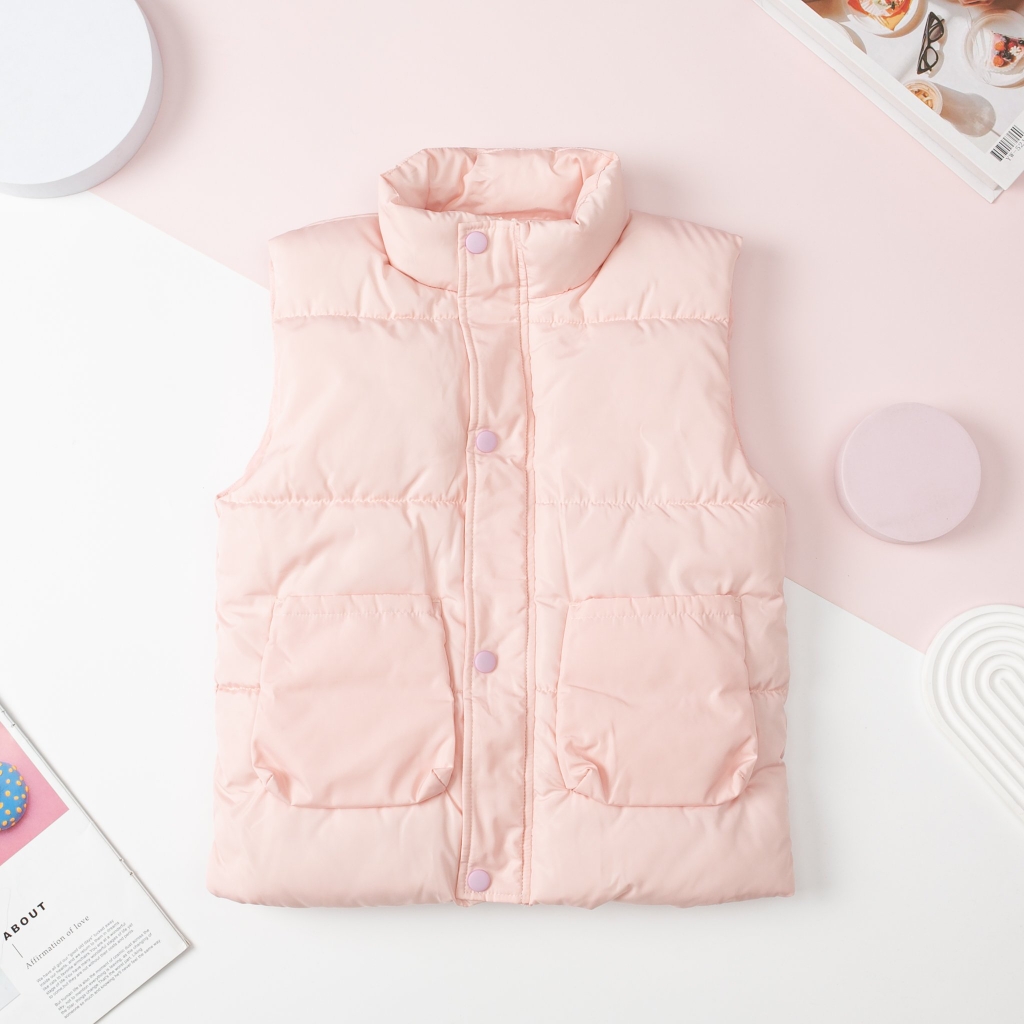 Áo phao BT, BG trần bông-gile túi ốp 8/16