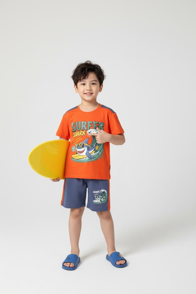 Bộ cotton trẻ em - bé trai B003 2/10