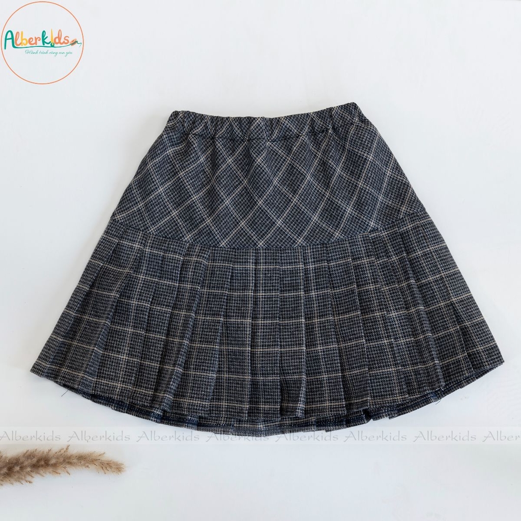 Chân váy dáng xòe chữ a xếp ly đính nút CV04-39 | Thời trang công sở K&K  Fashion