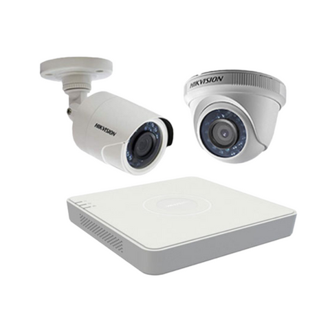 (HIKVISION) Bộ Kit 2 Camera Cố Định Trong Nhà Và Ngoài Trời (2MP)