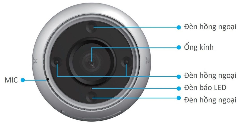 Camera Wifi Ngoài Trời EZVIZ C3TN Color (2MP)