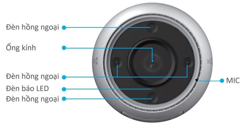 Camera Wifi Ngoài Trời EZVIZ H3c Color (2MP)