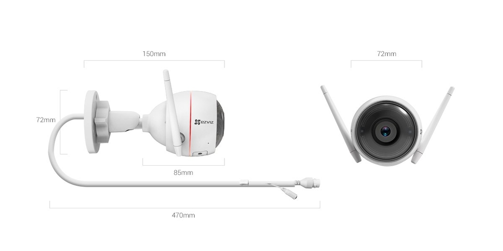 Camera Wifi Ngoài Trời EZVIZ C3W Pro (2MP)