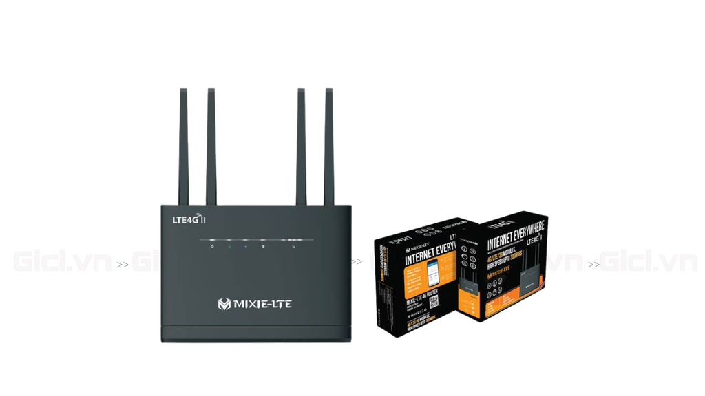Bộ Phát WiFi MIXIE LTE 4G (4 Cổng Lan - 4 Antena Wifi)