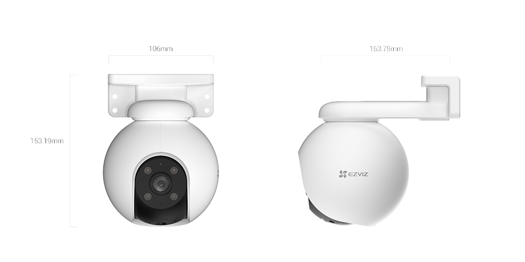 Camera Wifi Ngoài Trời EZVIZ H8 Pro 3K (5MP)